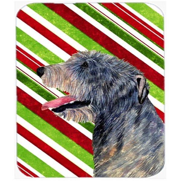 Irish Wolfhound Candy Cane Holiday Christmas Mouse Pad; Hot Pad Or Trivet, Skilledpower, Mfr#: SK233956